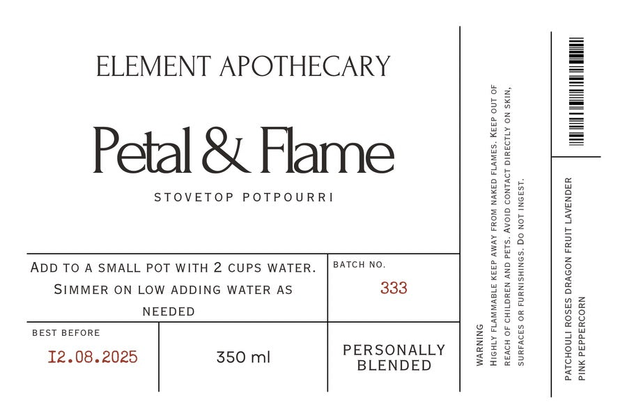 🔥 Petal & Flame Stovetop Potpourri | ELEMENT APOTHECARY 🌹