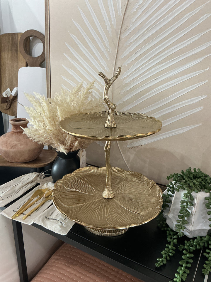 2 Tier Gold gold Medal Display
