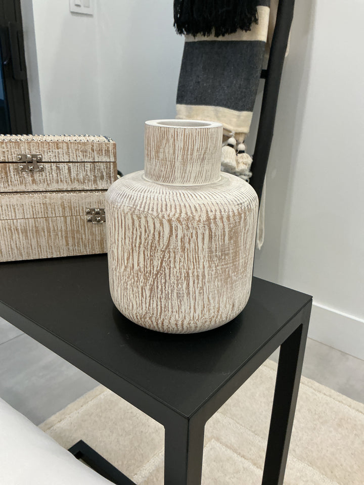 Wood Vase