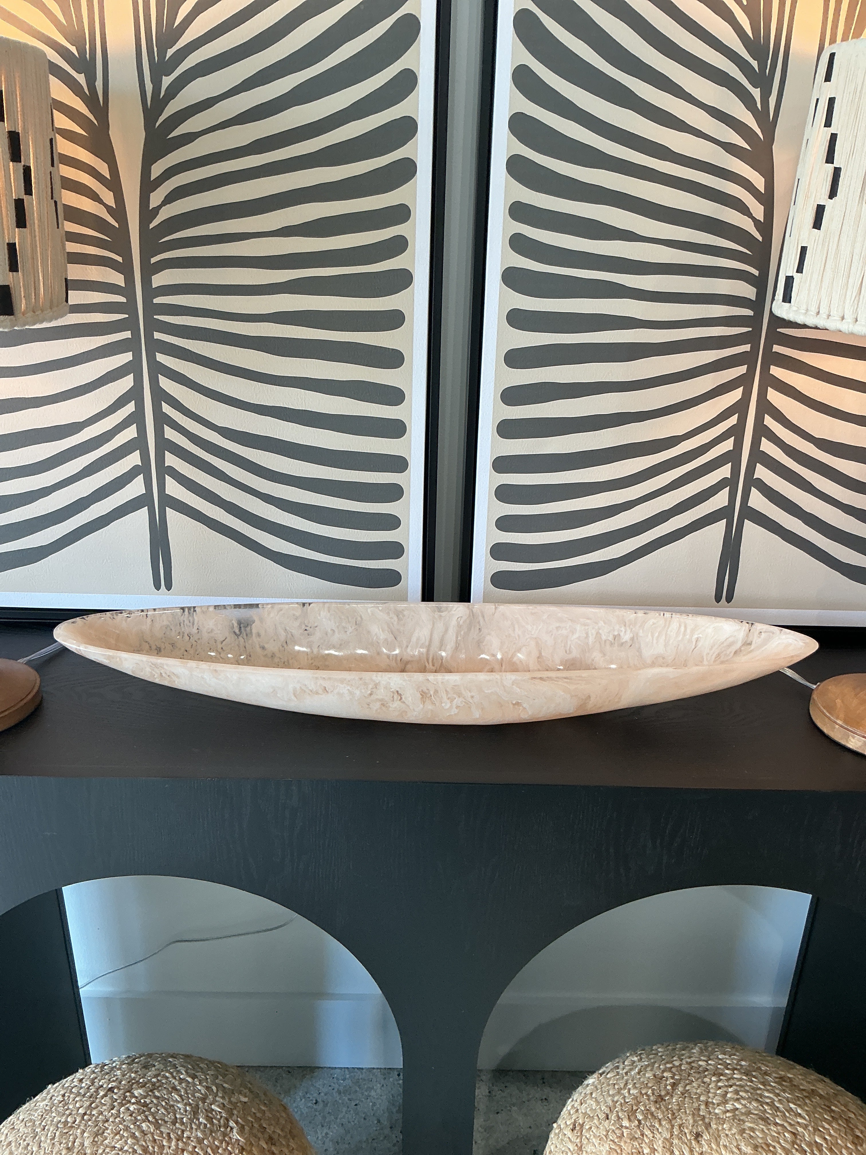 Peach Centerpiece Bowl