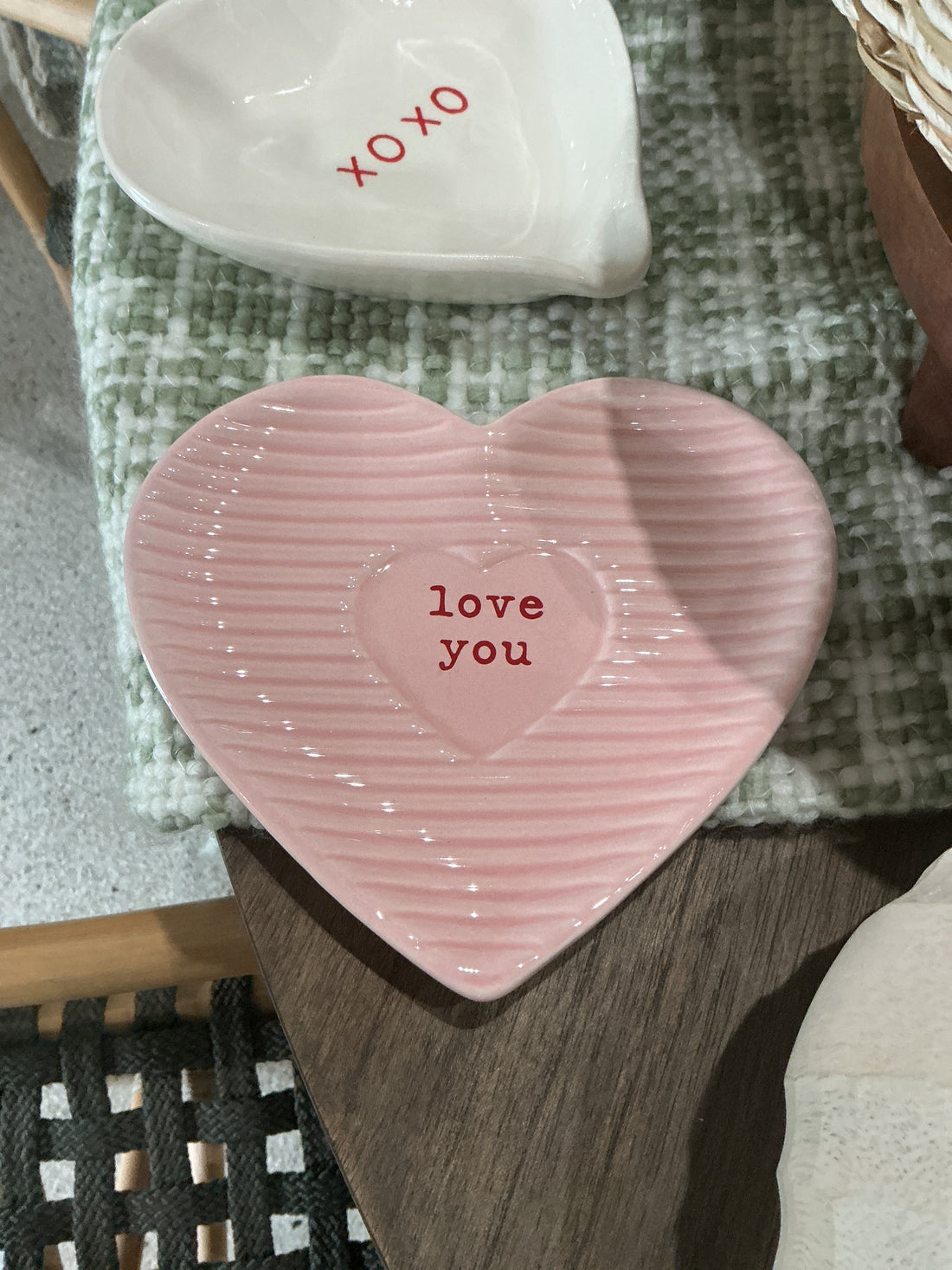 Ceramic Heart Shared Appetizer Plate