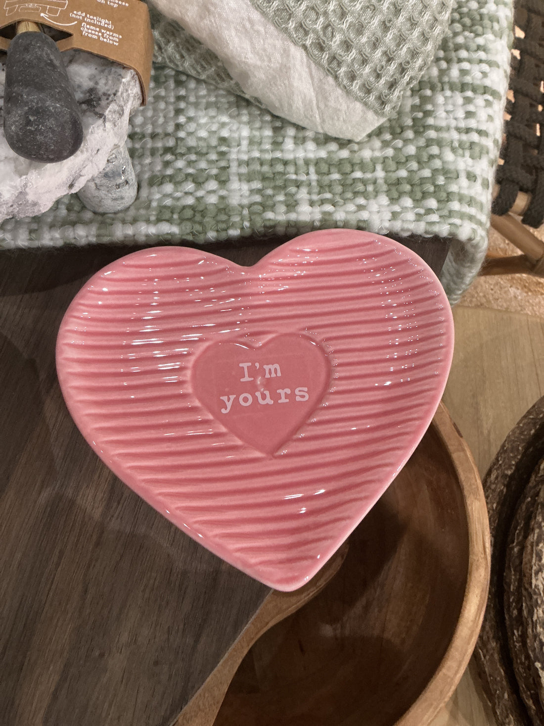 Ceramic Heart Shared Appetizer Plate