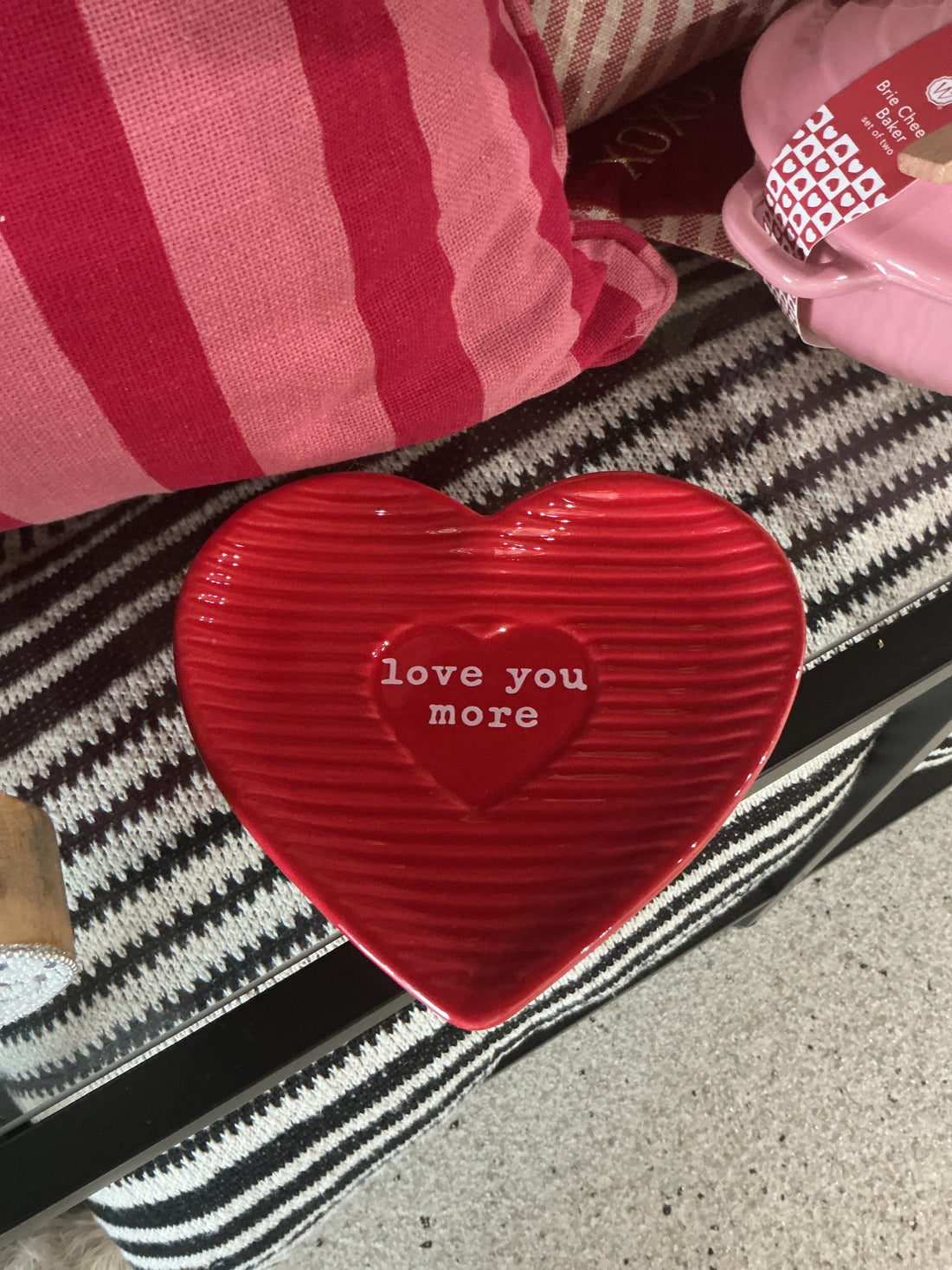 Ceramic Heart Shared Appetizer Plate