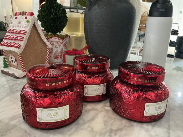 Holiday spiced currant candle