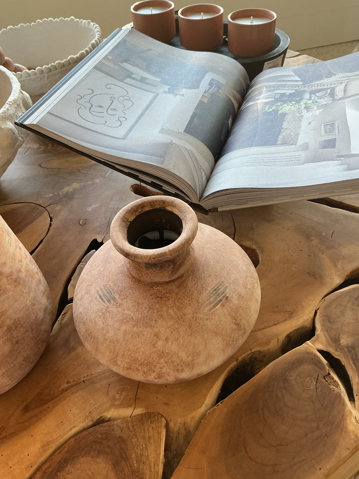 Clay Short Vase