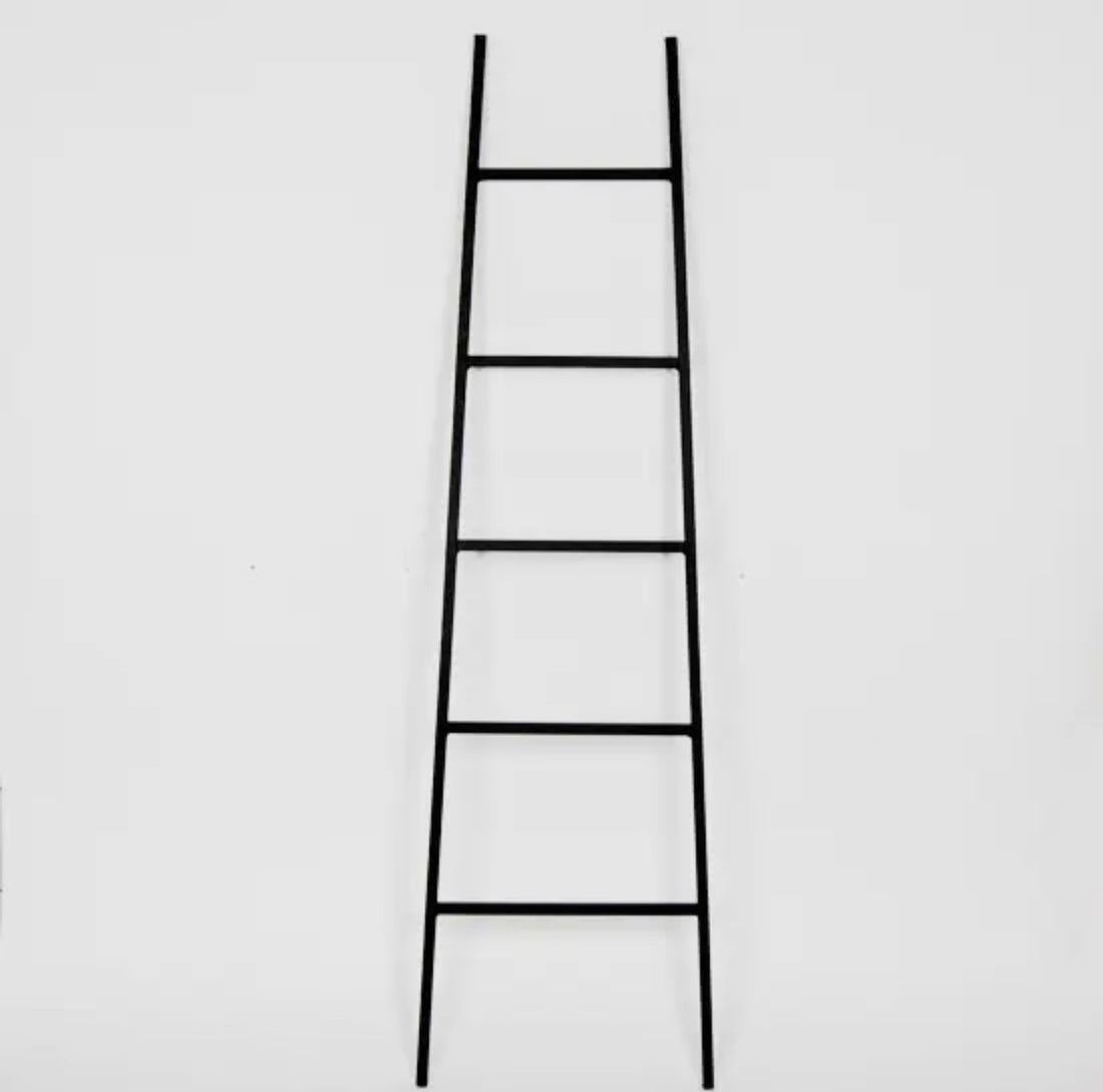 Black Metal Display Ladder