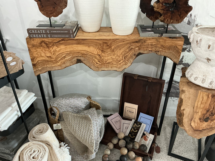 Wood Console Table