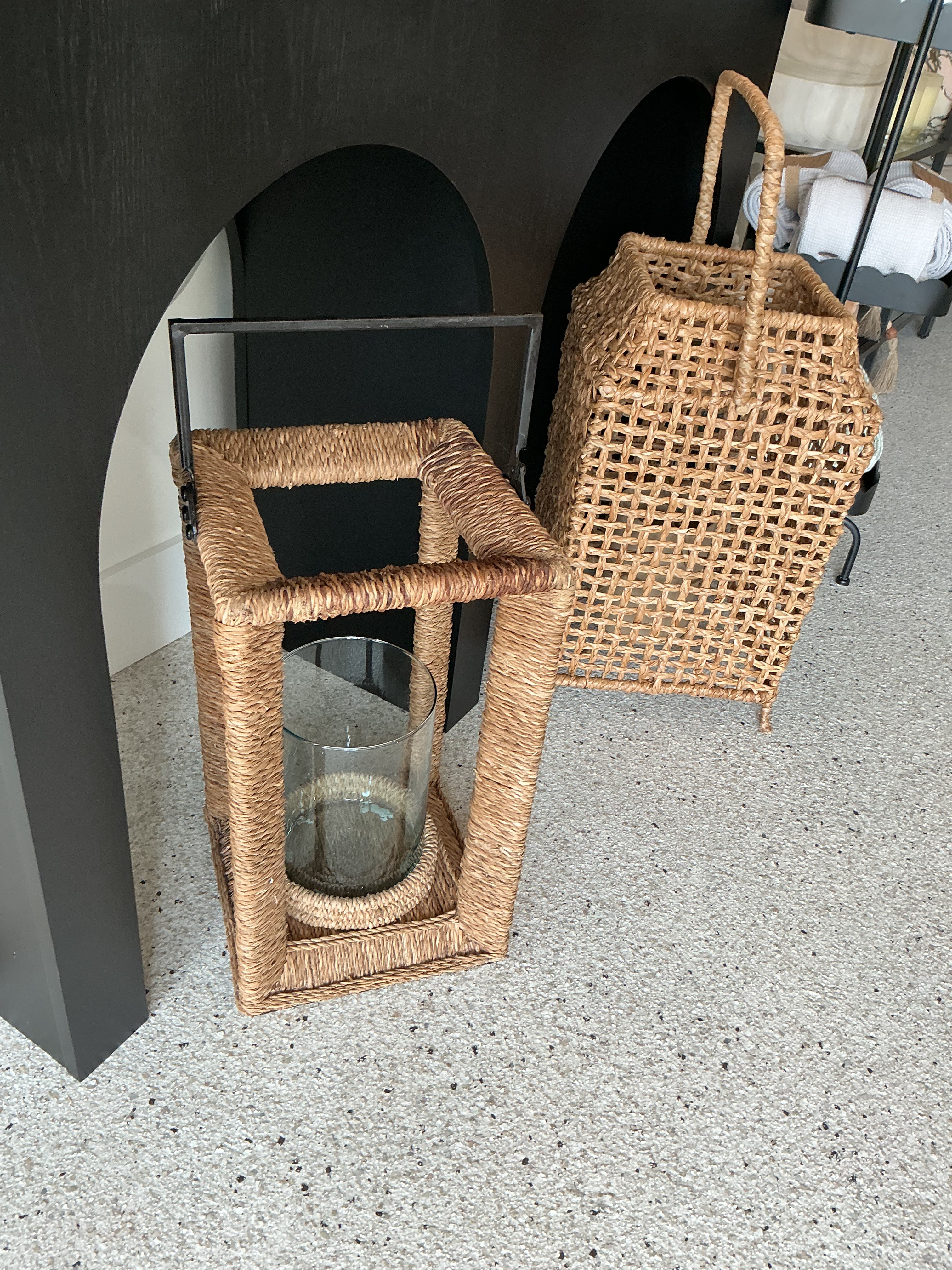 Wicker Candle Holder