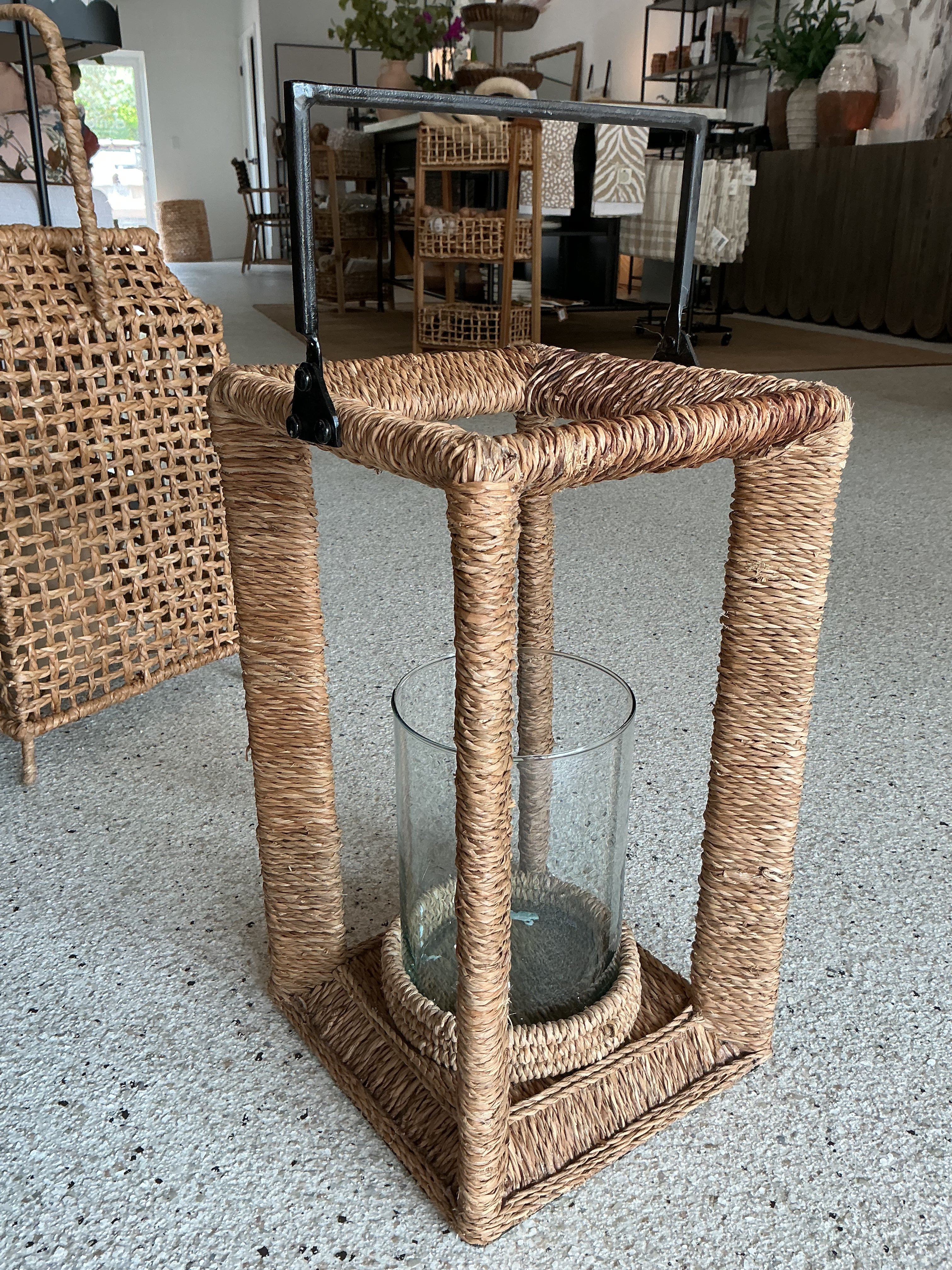 Wicker Candle Holder