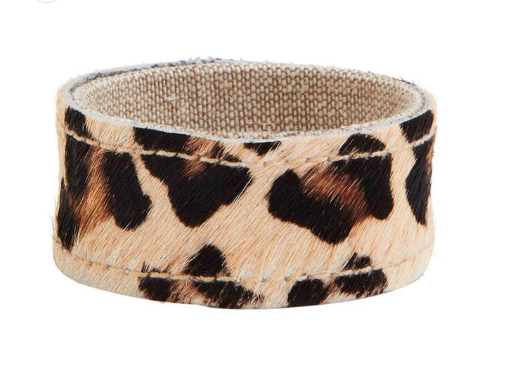 Cheetah Mohair Napkin Ring