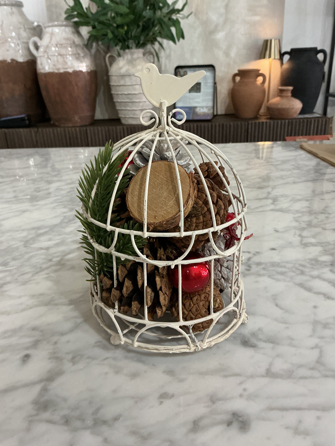 Medal Bird Cage Potpourri Holder