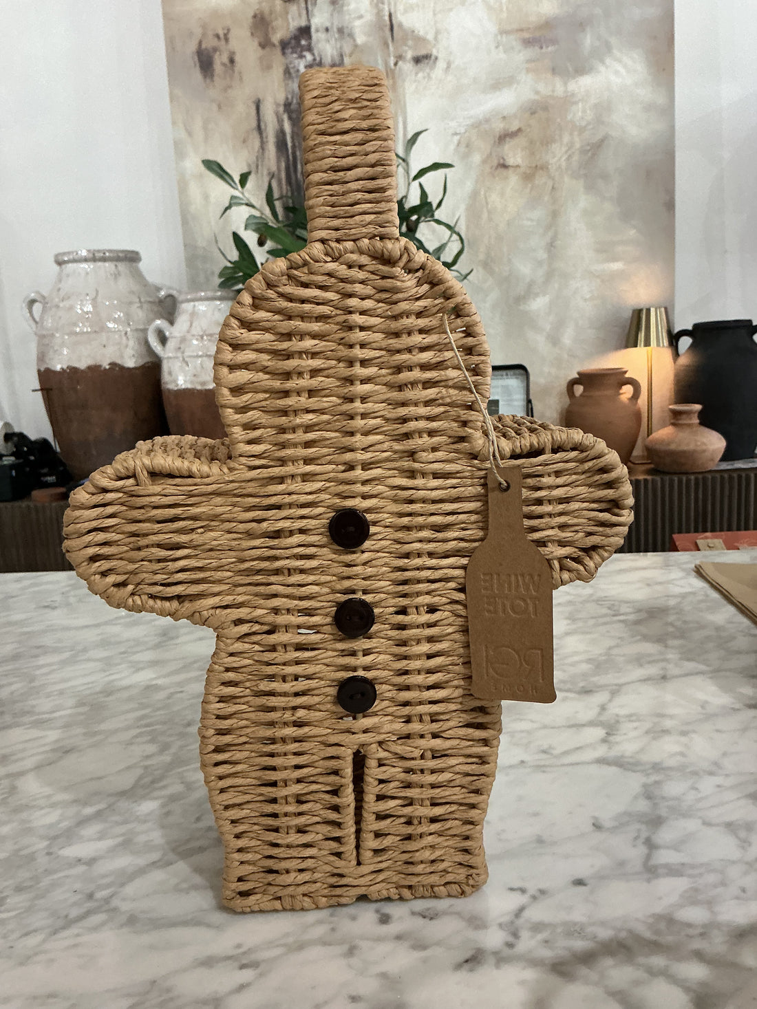 Woven Suit Wine Caddy